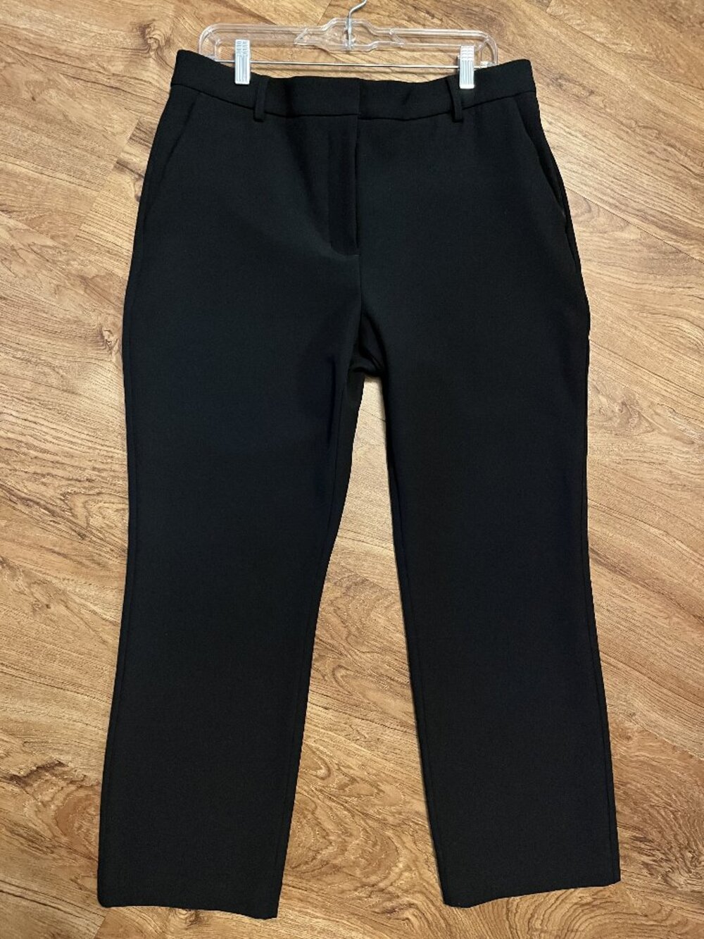 Women's Express Straight Ankle High Rise Black Ankle Dress Pants